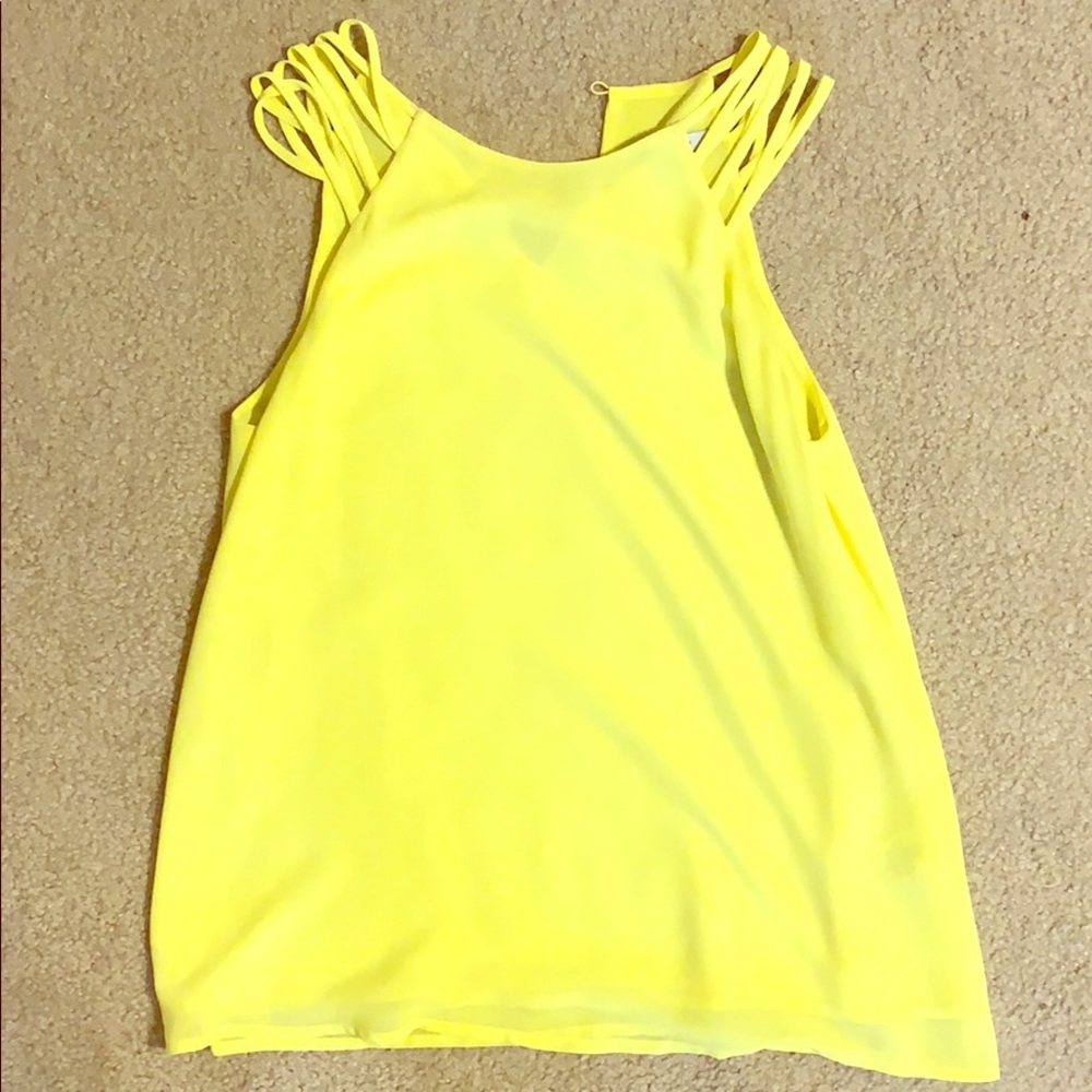 Naked Zebra Yellow Tank Top